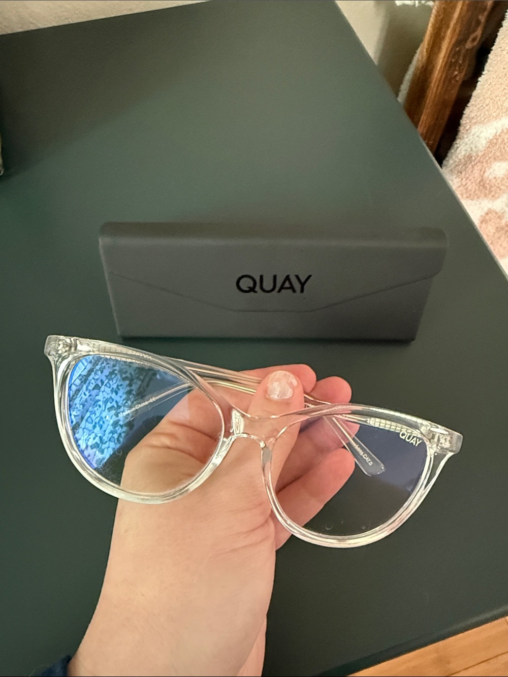 Quay Australia Clear Frame Blue Light Glasses - Clear